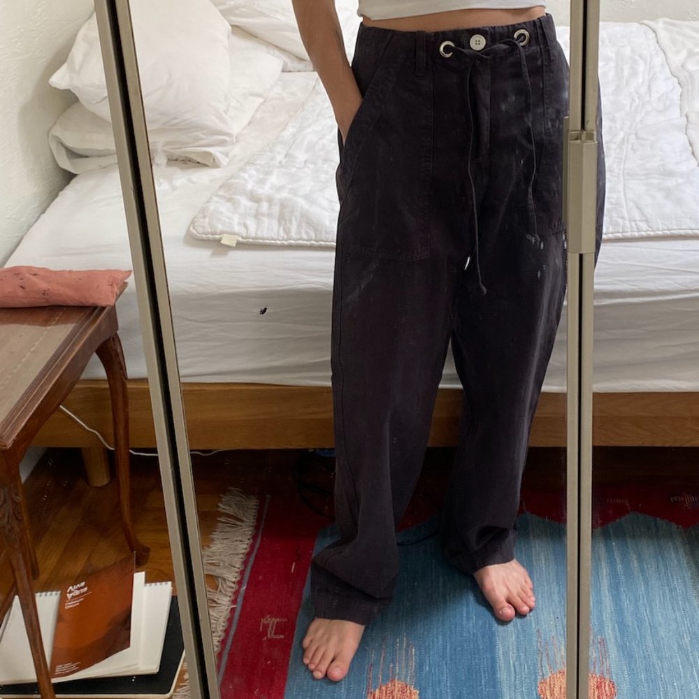 Ijji Canvas Work Pants in Fog